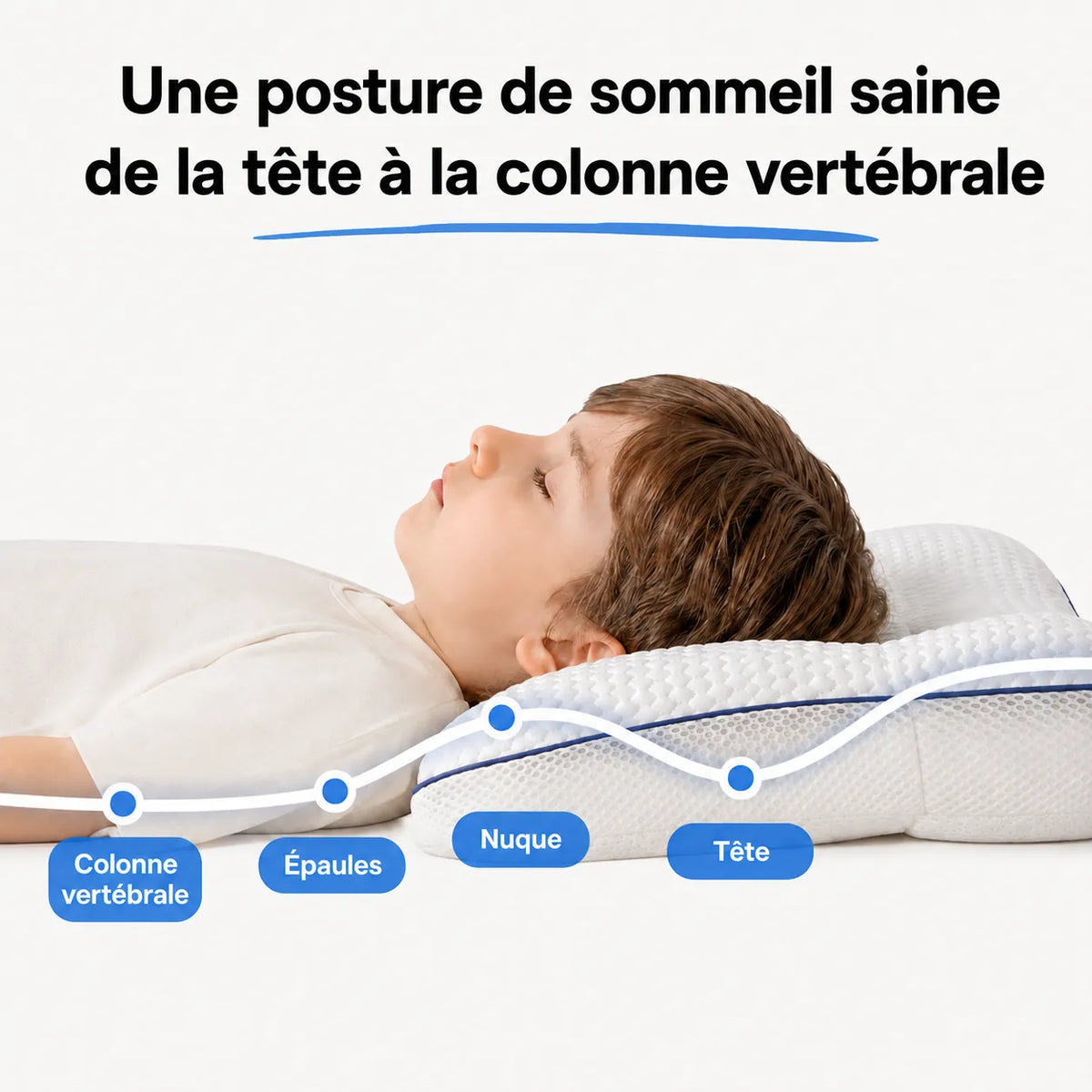 Liloucha — Oreiller Ergonomique Enfant